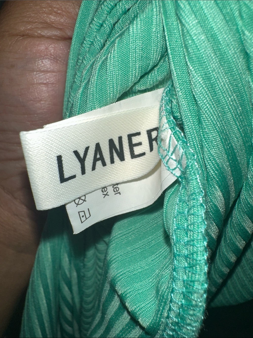 Lyaner Women’s Knot-Front Maxi Dress in Mint Green - Picture 2 of 4